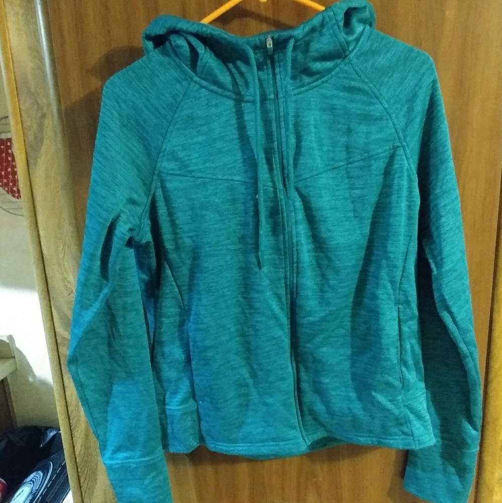 Teal Zip up Hoodie